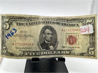 1963 $5 RED SEAL NOTE