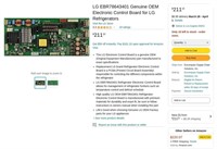 OF2965  LG OEM Electronic Control Board EBR786434