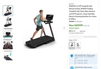 B8370  RUNOW Folding Treadmill 2.5 HP
