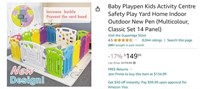 B418 Baby Playpen Kids Activity Centre Safety Play