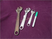 Three Adjustible Wrenches