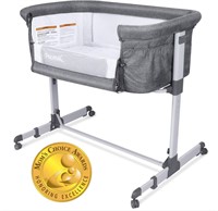 $140  Papablic 2-in-1 Bassinet/Bedside  Grey