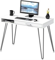 SHW Home Office Desk - Hairpin Leg