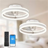 GOSONKT 15.7" LED Ceiling Fan