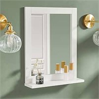 Haotian Bathroom Mirror With Shelf 40x49cm