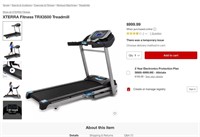 WF8166  XTERRA Fitness TRX3500 Treadmill