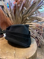 Vintage De Prima Navy Blue Knit Pillbox -esque Hat