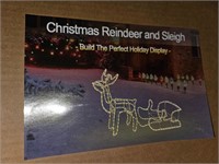 LOT OF 3 - Foeers Christmas Reinder with Sleigh