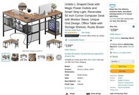 B3548  Unikito L-Shaped Desk 55 with Smart Strip