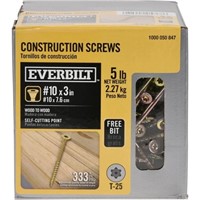 R9090  Everbilt 10 x 3 in. Wood Screws 5 lbs.