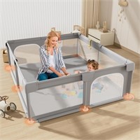 WFF1519  Yadala Baby Playpen 4848 Gray Mesh