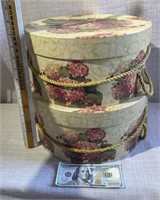 Round Stacking Hat Boxes