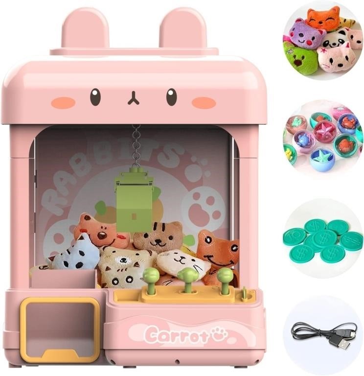 WFF2065  Vending Claw Machine Bunny Arcade Toy -