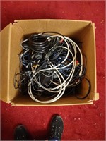 Box of Cords/AV/Cable Lot