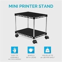 ZBRANDS Printer Stand: Mini, Black