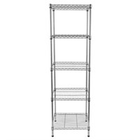 W3122  FCH Carbon Steel Rack with 5-Shelf Silver