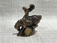 Metal Brass Cowboy, Rodeo Colorado Souvenir