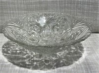 Vintage Glass Footed Serving Bowl