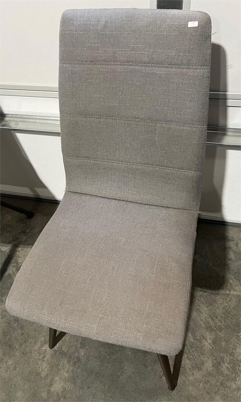 GRAY TALL BACK TABLE CHAIR