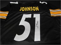Buddy Johnson Steelers signed jersey COA