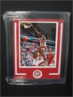Dominique Wilkins signed framed 8X10 Photo COA