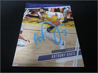 Anthony Davis Lakers signed basketball card COA