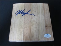 Mark Aguilar signed wood tile COA