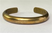 Vintage Hand Wrought Solid Brass Bracelet 44 Grams