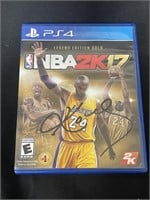 Kobe Signed NBA 2K Game Cover RCA COA