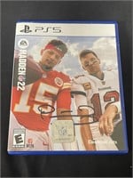 Mahomes Signed Madden Game Cover RCA COA