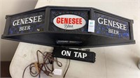 Genesee beer on tap light up sign