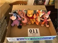 Winnie the Pooh and friends stuffed little toys