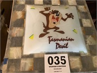 Looney Tunes Tasmanian devil glass light shade
