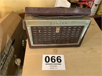 Vintage, portable, zenith, electric radio