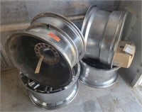 (4) 8-Hole Tire Rims, Steel