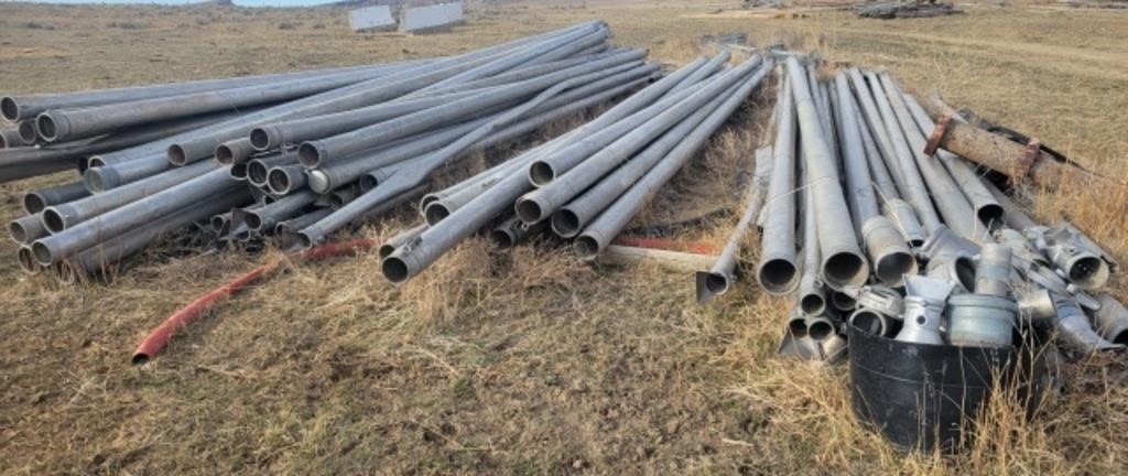 Approx (85) Sticks of 30' Alum Irrigation Pipe