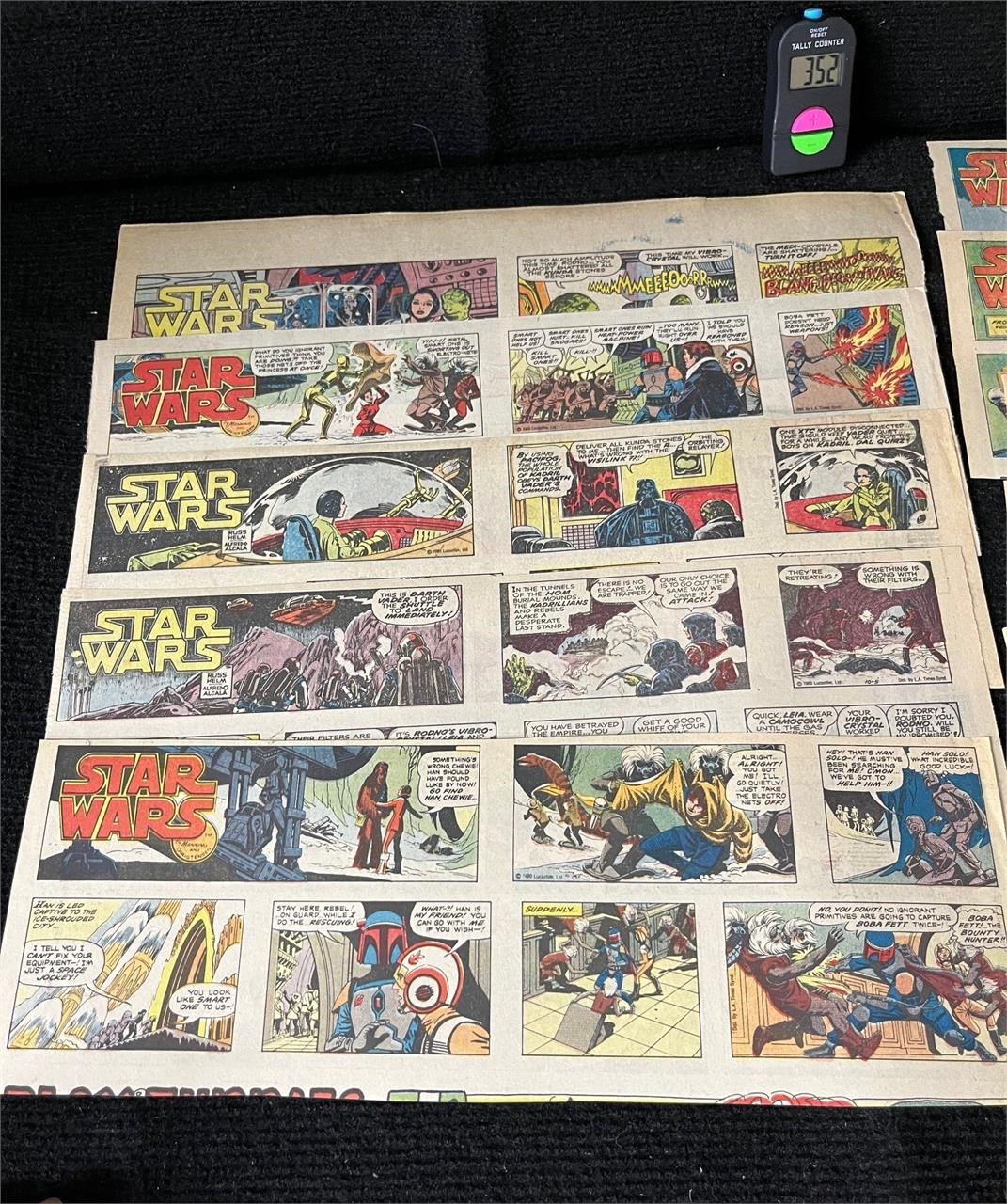 Lot of 35 Star Wars Newspaper Strips from 1980