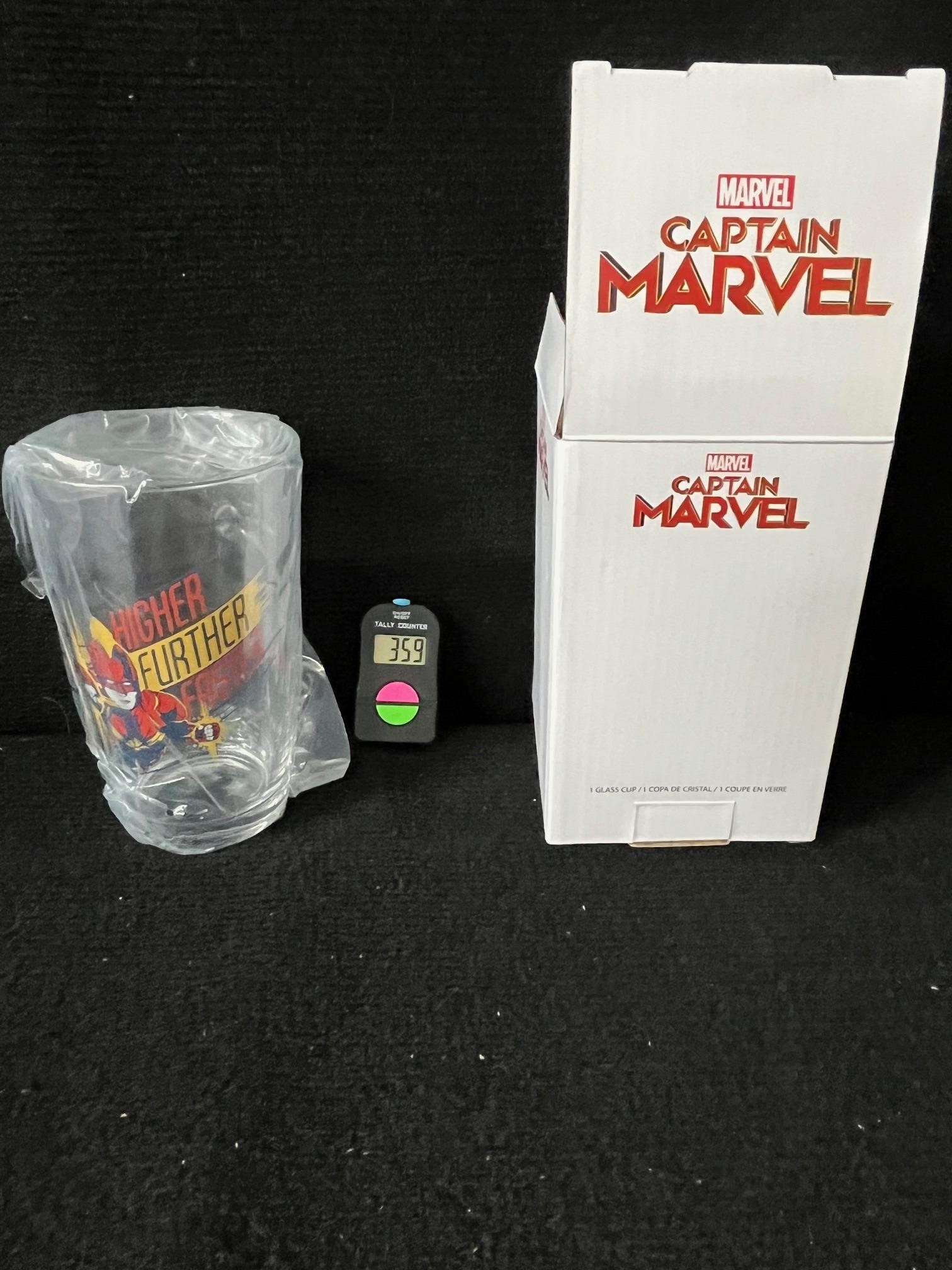 Captain Marvel Sealed Pint Glass