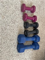 Three sets of weight