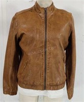 $449 Lucky Brand Ladies Sz M Leather Jacket NWT