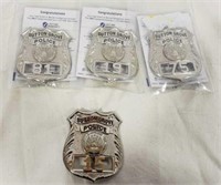 *** 4 Sutton Police Badges