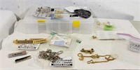 Asstd Police Pins, Collar Dogs, Whistle Chains etc