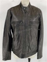 $300 Lucky Brand Mens Sz L Leather Jacket