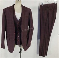 $600 Haight & Ashbury Mens Sz 44 3pc Suit