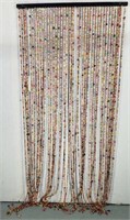 Wood Beaded Curtain - Retail $70
