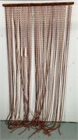 Wood Beaded Curtain - Retail $70