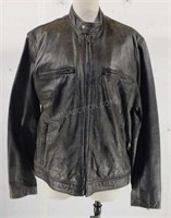 Sz XL Mens Lucky Brand Leather Jacket