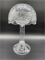 Vintage Crystal Cut Glass Fairy Candle Lamp