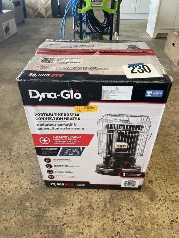 DYNA-GLO 23800 BTU KEROSENE HEATER