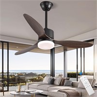 $100  42' Fan with Remote  LED  6 Speed  Wood